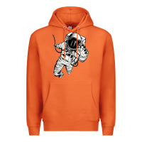 Carrot astronaut in the space Premium Hoodie - linhVisuals