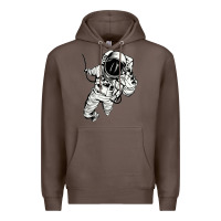 Coffee astronaut in the space Premium Hoodie - linhVisuals