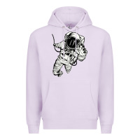 Lilac astronaut in the space Premium Hoodie - linhVisuals