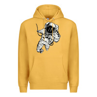 Mustard astronaut in the space Premium Hoodie - linhVisuals