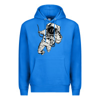 True Royal astronaut in the space Premium Hoodie - linhVisuals