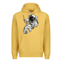 Antique Gold astronaut in the space Premium Hoodie - linhVisuals