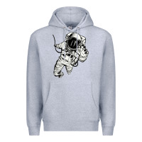Heather Grey astronaut in the space Premium Hoodie - linhVisuals