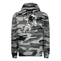 Slate Camo astronaut in the space Premium Hoodie - linhVisuals