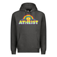 Charcoal Heather atheist2 Premium Hoodie - linhVisuals