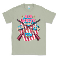 Matcha Red white and pew pew pew Classic Tee - FaDigitalArtStudio