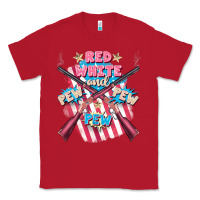 Red Red white and pew pew pew Classic Tee - FaDigitalArtStudio