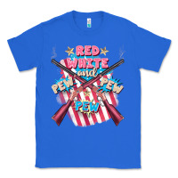True Royal Red white and pew pew pew Classic Tee - FaDigitalArtStudio