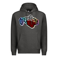 Charcoal Heather holographic halsey hopeless fountai Premium Hoodie - linhVisuals