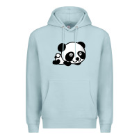 Blue Mist baby panda bear Premium Hoodie - linhVisuals