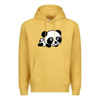 Antique Gold baby panda bear Premium Hoodie - linhVisuals