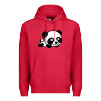 Cardinal baby panda bear Premium Hoodie - linhVisuals