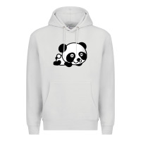Dove Grey baby panda bear Premium Hoodie - linhVisuals