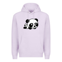 Lilac baby panda bear Premium Hoodie - linhVisuals