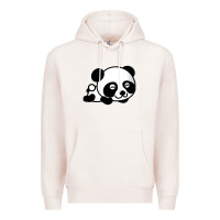 Pale Pink baby panda bear Premium Hoodie - linhVisuals