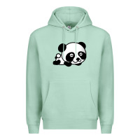 Seafoam baby panda bear Premium Hoodie - linhVisuals