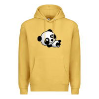 Antique Gold baby panda bear Premium Hoodie - linhVisuals