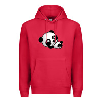 Cardinal baby panda bear Premium Hoodie - linhVisuals