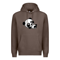 Coffee baby panda bear Premium Hoodie - linhVisuals