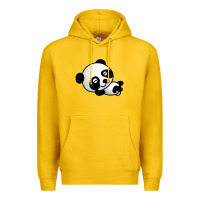 Lemon baby panda bear Premium Hoodie - linhVisuals