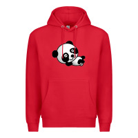 Red baby panda bear Premium Hoodie - linhVisuals