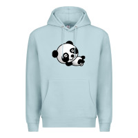 Blue Mist baby panda bear Premium Hoodie - linhVisuals