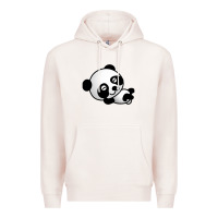 Pale Pink baby panda bear Premium Hoodie - linhVisuals