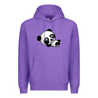 Purple baby panda bear Premium Hoodie - linhVisuals