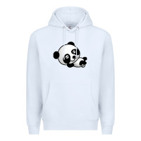 White baby panda bear Premium Hoodie - linhVisuals