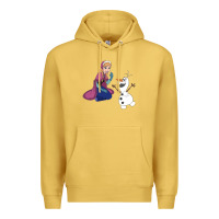Antique Gold olaf and  elsa Premium Hoodie - linhVisuals