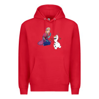 Red olaf and  elsa Premium Hoodie - linhVisuals