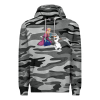 Slate Camo olaf and  elsa Premium Hoodie - linhVisuals