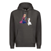 Smoke olaf and  elsa Premium Hoodie - linhVisuals