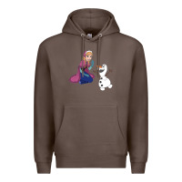Coffee olaf and  elsa Premium Hoodie - linhVisuals