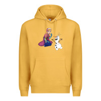 Mustard olaf and  elsa Premium Hoodie - linhVisuals