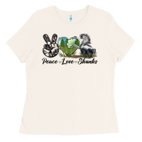 Bone Peace Love Skunks Ladies Tee - LillyAllenDesigns