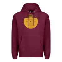 Burgundy death s dynamic shroud wmv i ll try living like this 43547221 Premium Hoodie - linhVisuals