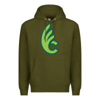 Army Green wilmington college quaqers Premium Hoodie - linhVisuals