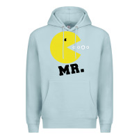 Blue Mist Mr Pacman Premium Hoodie - linhVisuals
