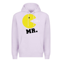 Lilac Mr Pacman Premium Hoodie - linhVisuals