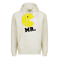 Oatmeal Heather Mr Pacman Premium Hoodie - linhVisuals