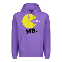 Purple Mr Pacman Premium Hoodie - linhVisuals