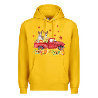 Lemon basenji pumpkin truck fall leaf thanksgiving halloween Premium Hoodie - linhVisuals