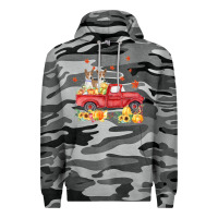 Slate Camo basenji pumpkin truck fall leaf thanksgiving halloween Premium Hoodie - linhVisuals