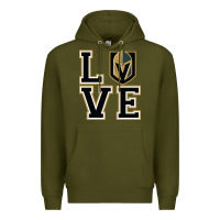 Army Green the love golden knight Premium Hoodie - linhVisuals