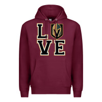 Burgundy the love golden knight Premium Hoodie - linhVisuals