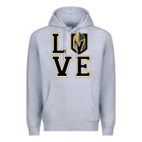 Heather Grey the love golden knight Premium Hoodie - linhVisuals