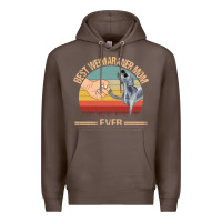 Coffee best weimaraner mom ever mom gift mother's day Premium Hoodie - linhVisuals
