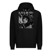 Black kate bush vintage Premium Hoodie - linhVisuals