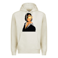 Oatmeal Heather rihanna artwork Premium Hoodie - linhVisuals